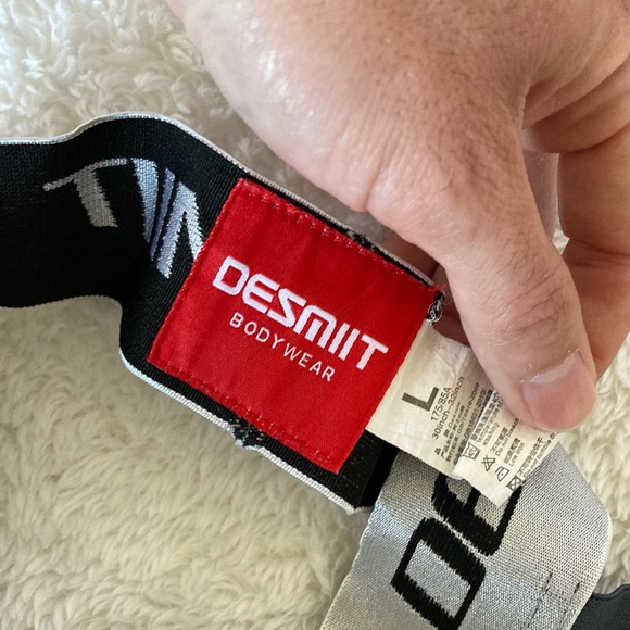 Desmitt brand SMALL jockstrap, orange, silver and grey. - Picture 3 of 5